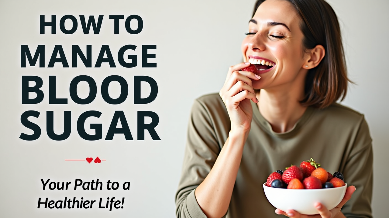 how to manage blood sugar