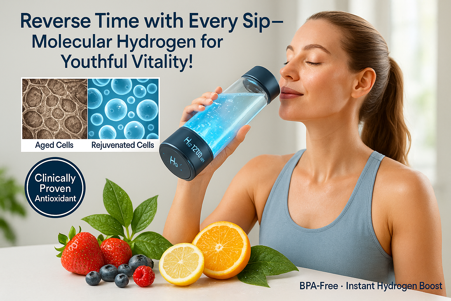 hydrogen water anti-aging